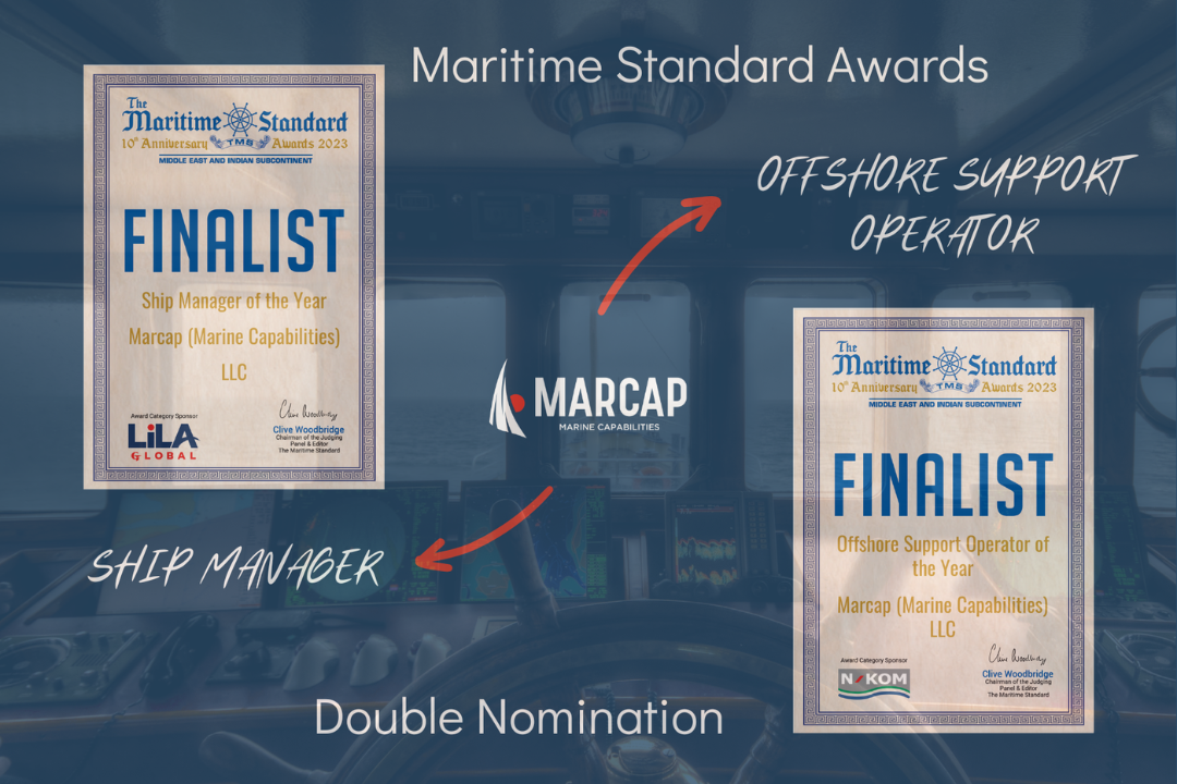 Marcap earns Double Nomination at the Maritime Standard Awards